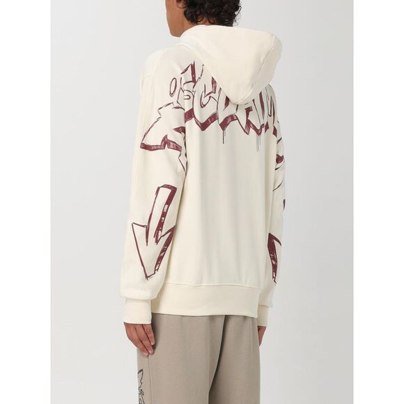Disclaimer Sweatshirt Men Yellow Cream